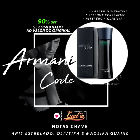 Perfume Similar Gad is 09 Inspirado em Armani Code Contratipo